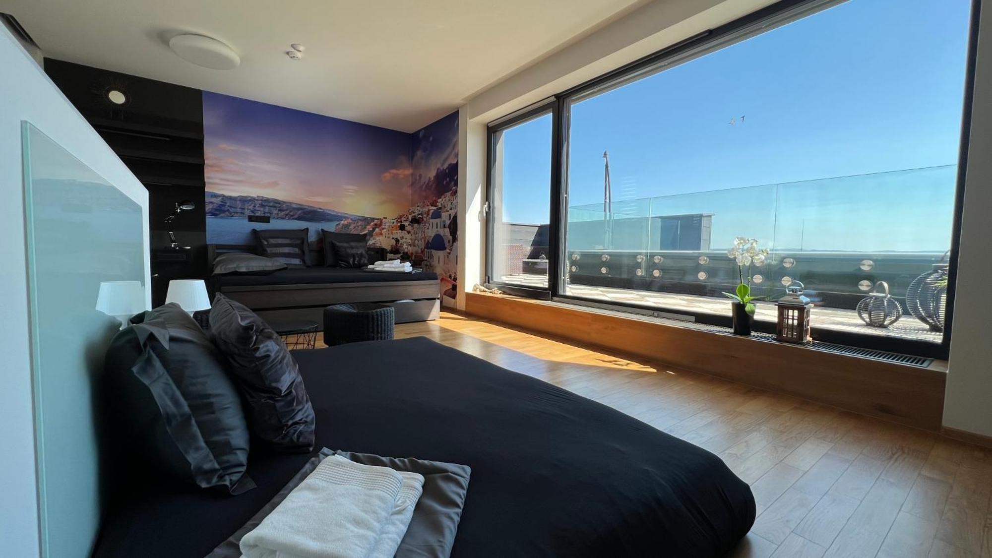 Apartman Se Saunou A Terasou S Vyhledem Na Брно Экстерьер фото